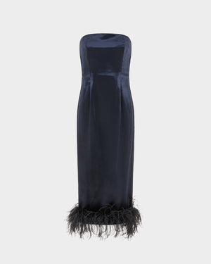 Minelli Midi Dress in Velvet