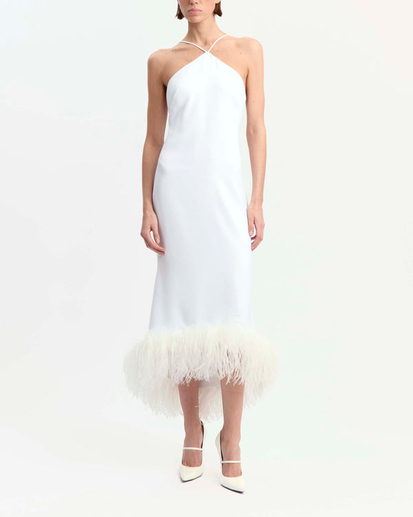 Ade Midi Dress in Crepe