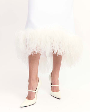 Ade Midi Dress in Crepe