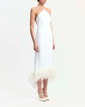 Ade Midi Dress in Crepe