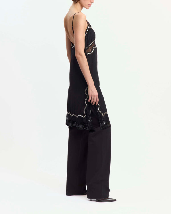 Inge Midi Dress in Satin