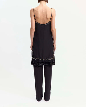 Inge Midi Dress in Satin