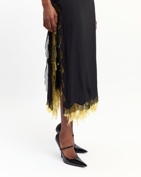 Ewa Midi Dress in Satin