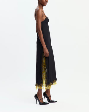 Ewa Midi Dress in Satin