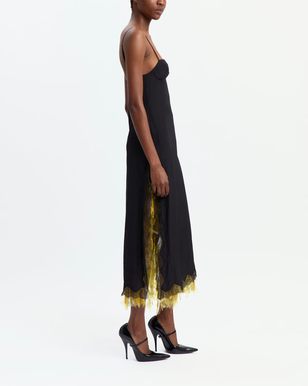 Ewa Midi Dress in Satin