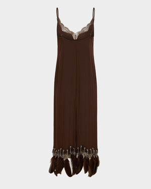 Kena Midi Dress in Satin