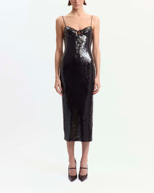 Che Midi Dress in Paillette