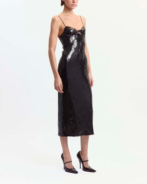 Che Midi Dress in Paillette