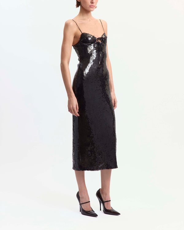 Che Midi Dress in Paillette