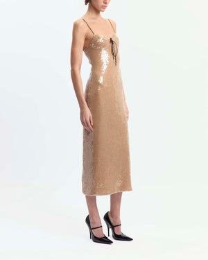 Che Midi Dress in Paillette