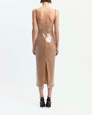 Che Midi Dress in Paillette