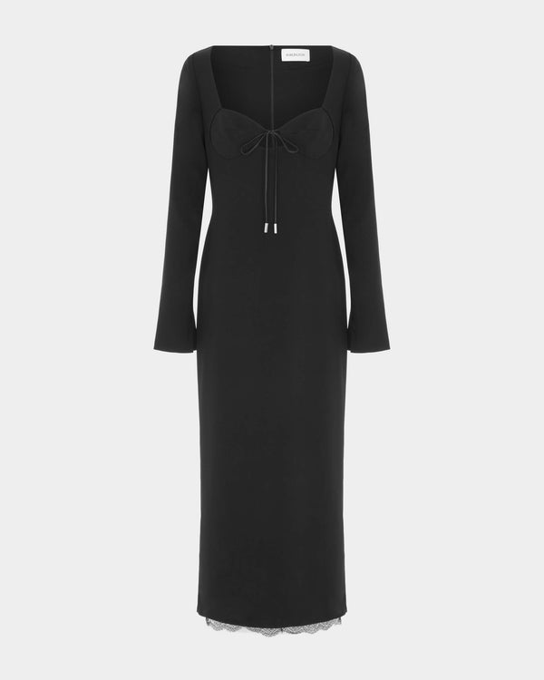 Odette Midi Dress in Crepe