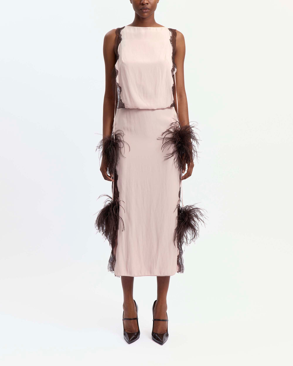 Romina Dress in Satin