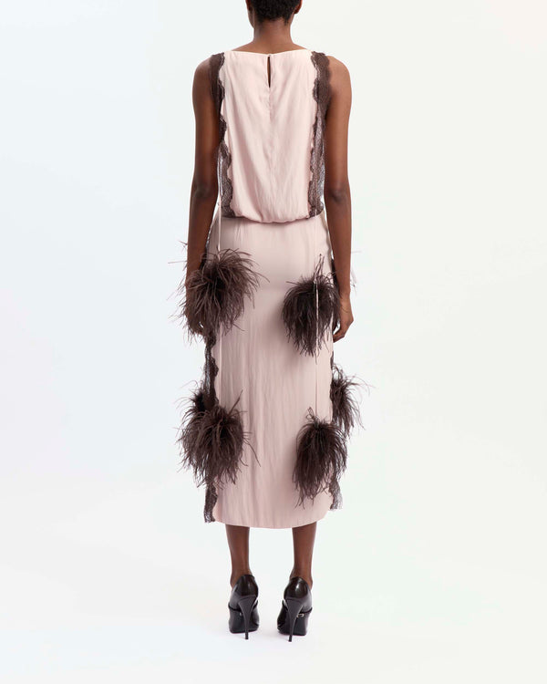 Romina Dress in Satin