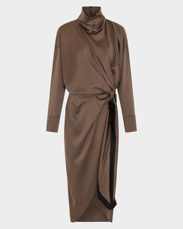 Resia Midi Dress in Silk