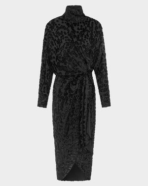 Resia Midi Dress in Devore