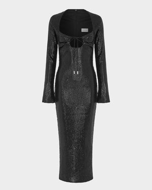 Amiata Midi Dress in Diamond Sequin