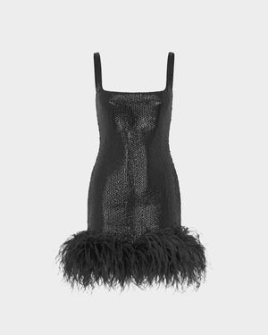 Sior Mini Dress in Diamond Sequin