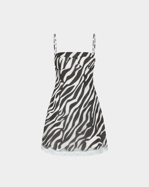 Connie Mini Dress in Printed Chiffon