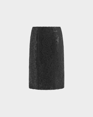 Deoda Midi Skirt in Sequin Lace