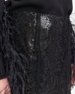 Deoda Midi Skirt in Sequin Lace