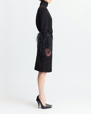 Deoda Midi Skirt in Sequin Lace