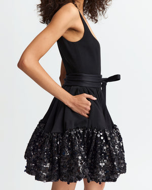 Drina Mini Dress in Crepe