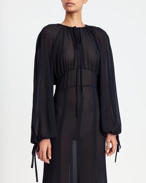 Davis Midi Dress in Chiffon