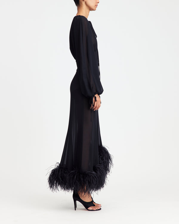 Davis Midi Dress in Chiffon