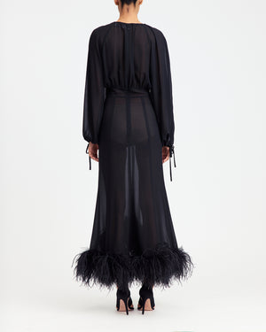 Davis Midi Dress in Chiffon