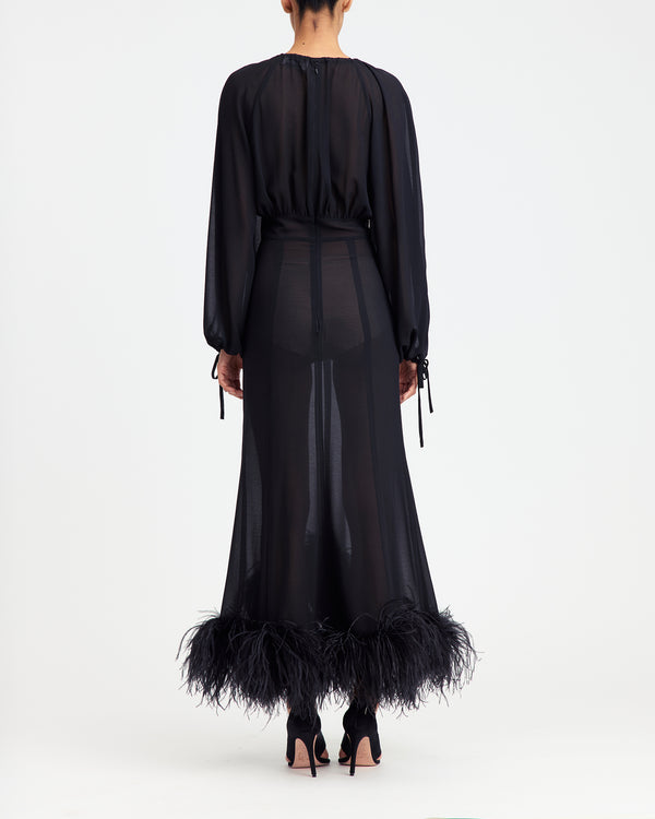 Davis Midi Dress in Chiffon