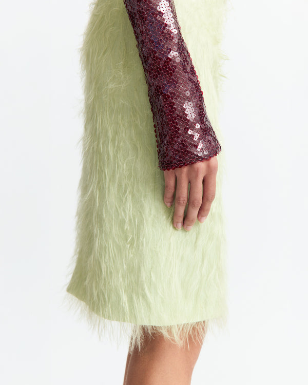 Delta Midi Skirt in Fine Texture