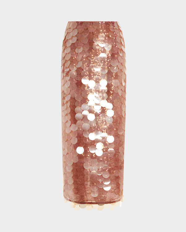 Dia Midi Skirt in Large Sequin