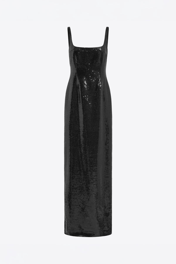 Electra Gown in Linen Sequin