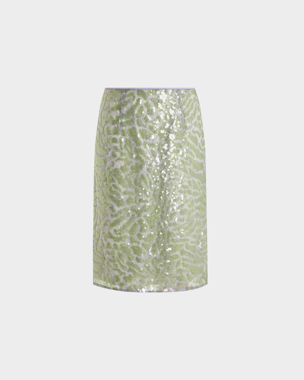 Elice Midi Skirt in Lace Sequin
