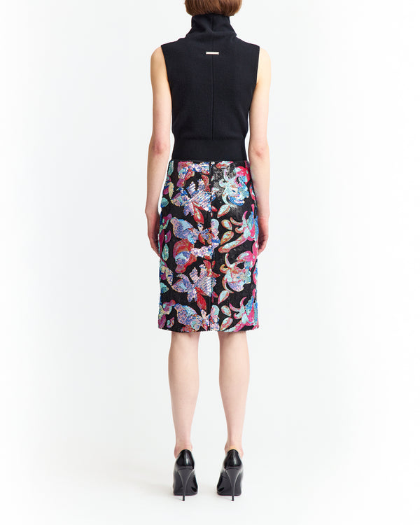 Elice Midi Skirt in Sequin