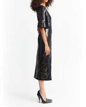 Ermara Midi Dress in Sequin