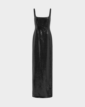 Electra Gown in Linen Sequin