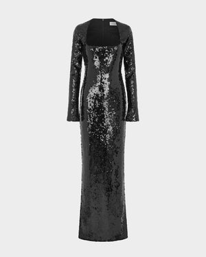 Sesia Gown in Flat Sequin