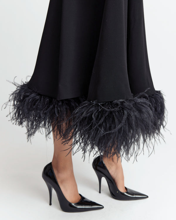 Gioele Midi Dress in Crepe