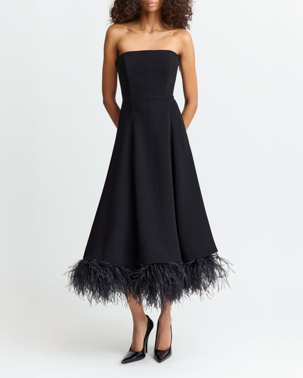 Gioele Midi Dress in Crepe