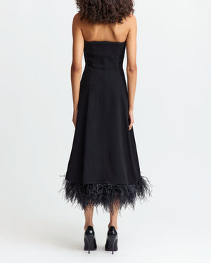 Gioele Midi Dress in Crepe