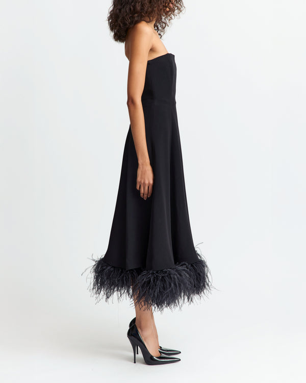 Gioele Midi Dress in Crepe