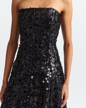 Gioele Midi Dress in Mixed Sequin