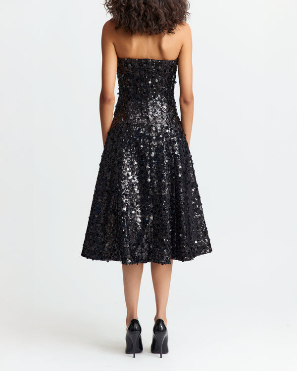 Gioele Midi Dress in Mixed Sequin