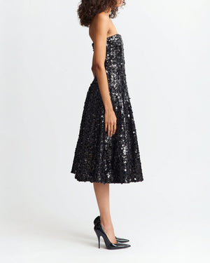 Gioele Midi Dress in Mixed Sequin