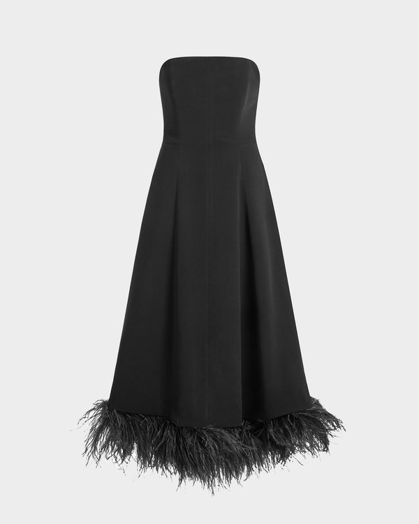 Gioele Midi Dress in Crepe