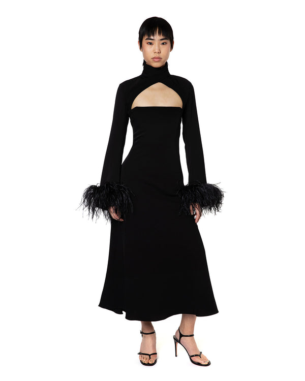 Odessa Midi Dress in Crepe