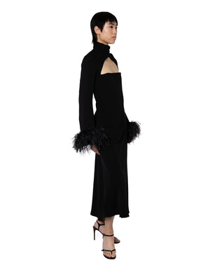 Odessa Midi Dress in Crepe