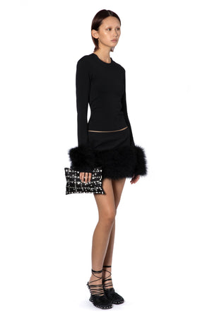 Tanith Top In Punto Milano Black